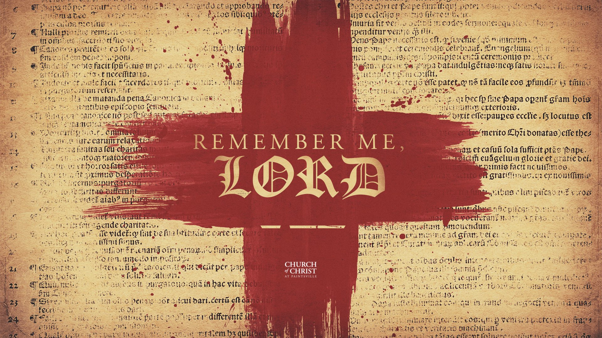 Featured image for “Remember Me, Lord”